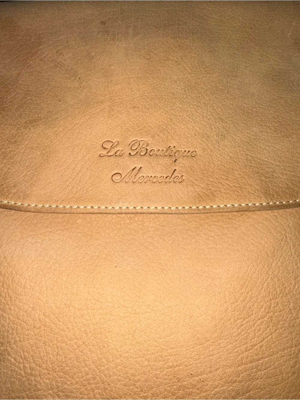 Vintage Longchamp x Mercedes Tan Leather Backpack